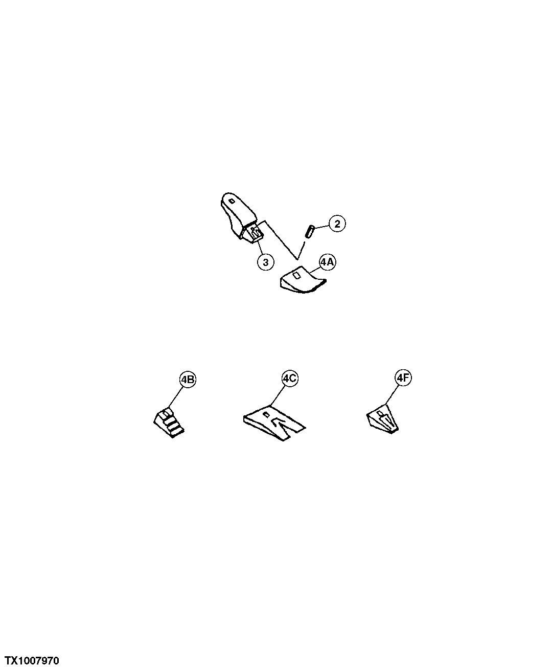 GENERAL PURPOSE BUCKET TOOTH ASSEMBLY (SEE FOOTNOTE)