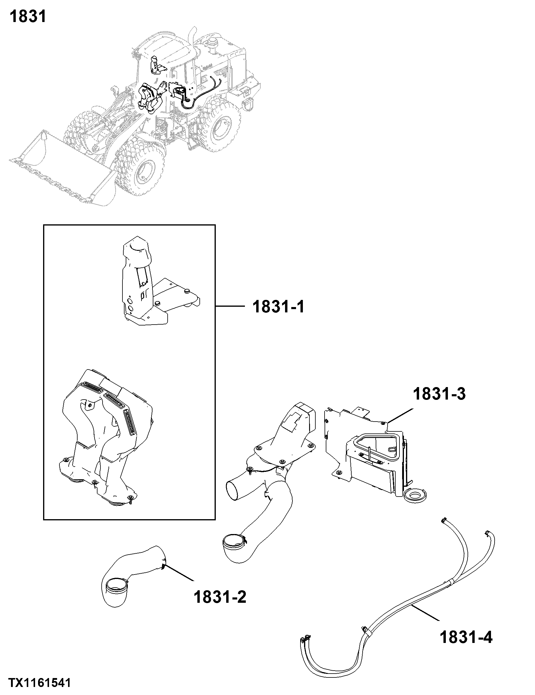 1831 Heater, Hoses, and Controls