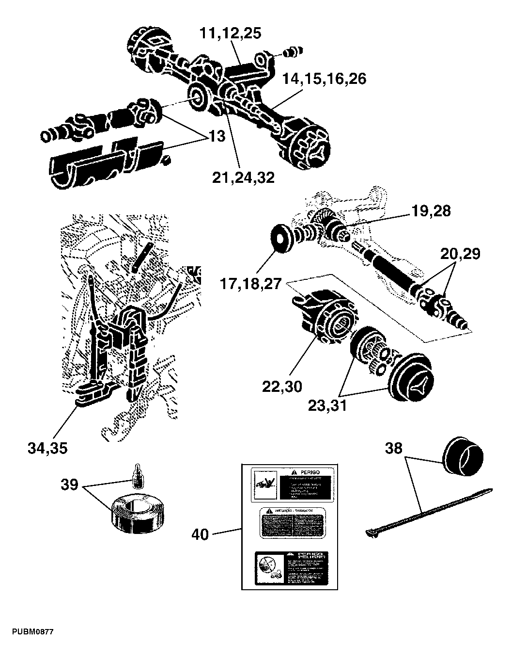 80 FRAME, FRONT AXELS, SHEETS, MISCELLANEOUS