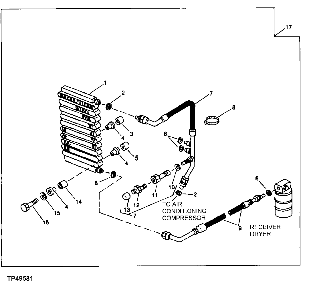 Air Conditioner Condenser, Dryer and Hoses (830205 - )