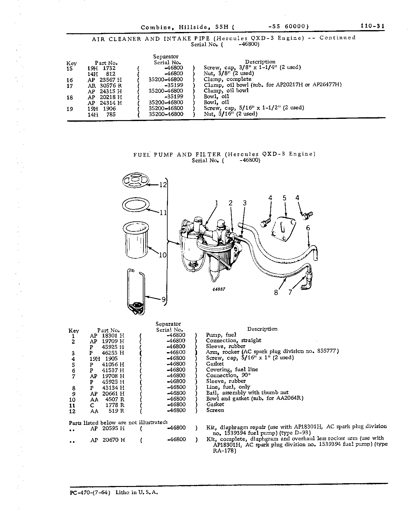Filter and fuel pump