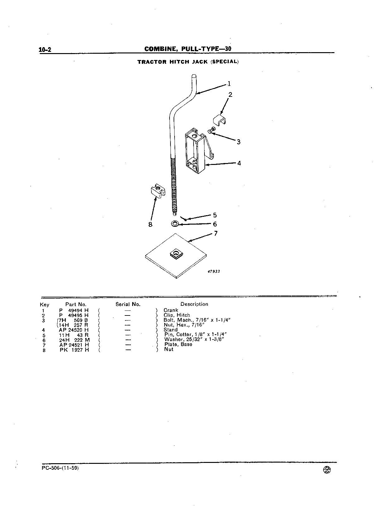 Jack, Tractor Hitch
