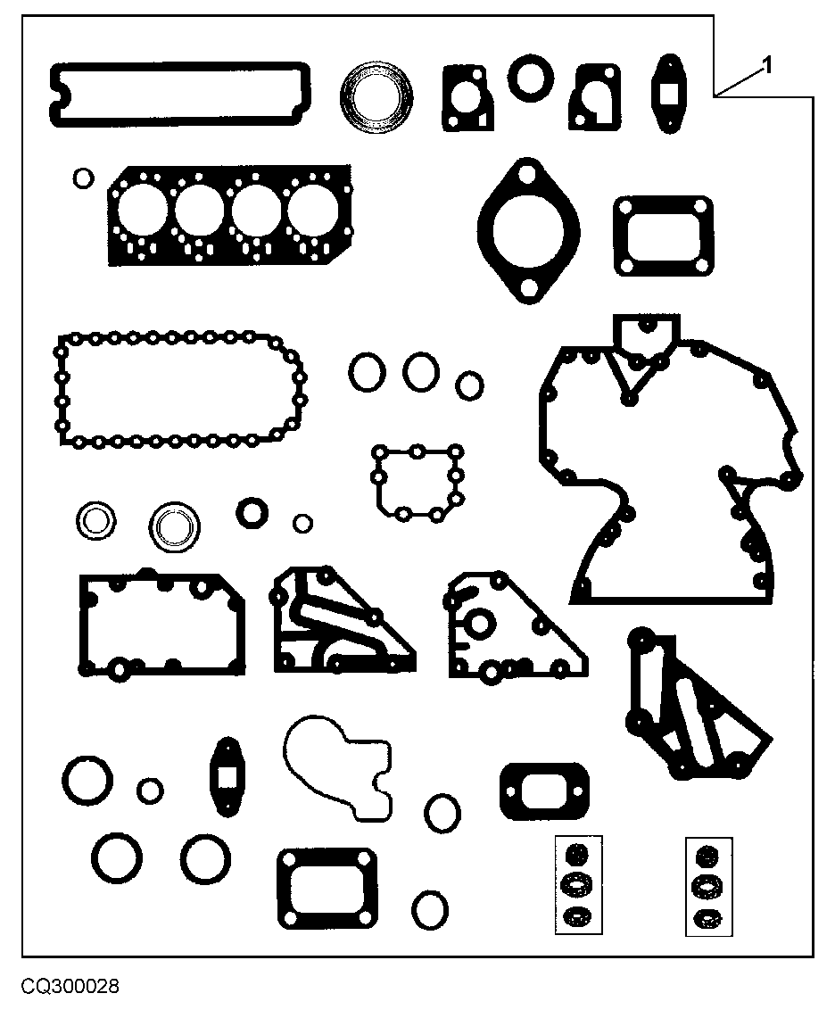 ENGINE GASKET SET, OVERHAUL
