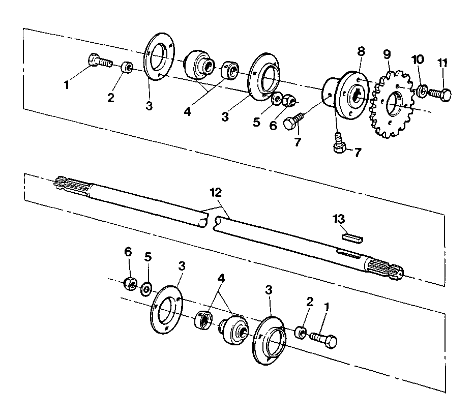 CUTTING PLATFORM - DRIVE SHAFT (W/MASTER PLAT.)