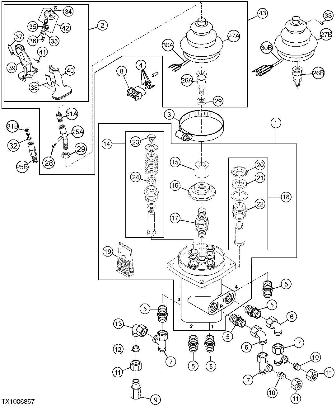 PILOT CONTROLLER AND FITTINGS (S.N. -007281)