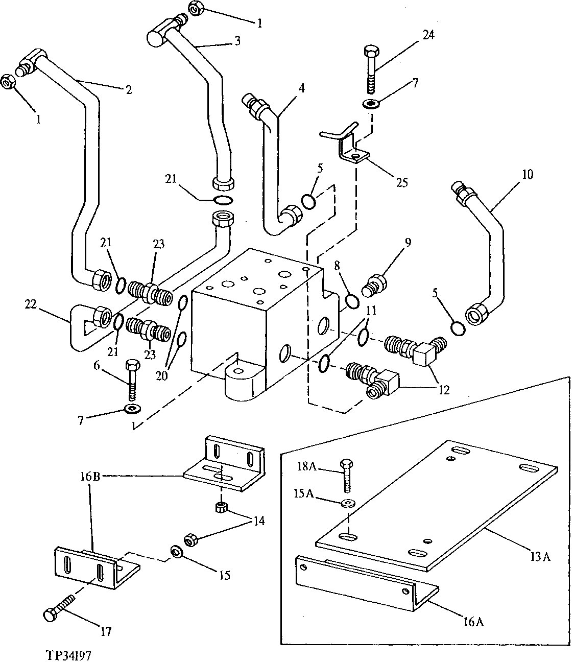 FRONT WHEEL DRIVE JUNCTION BLOCK AND HYDRAULICS ( - 539487)