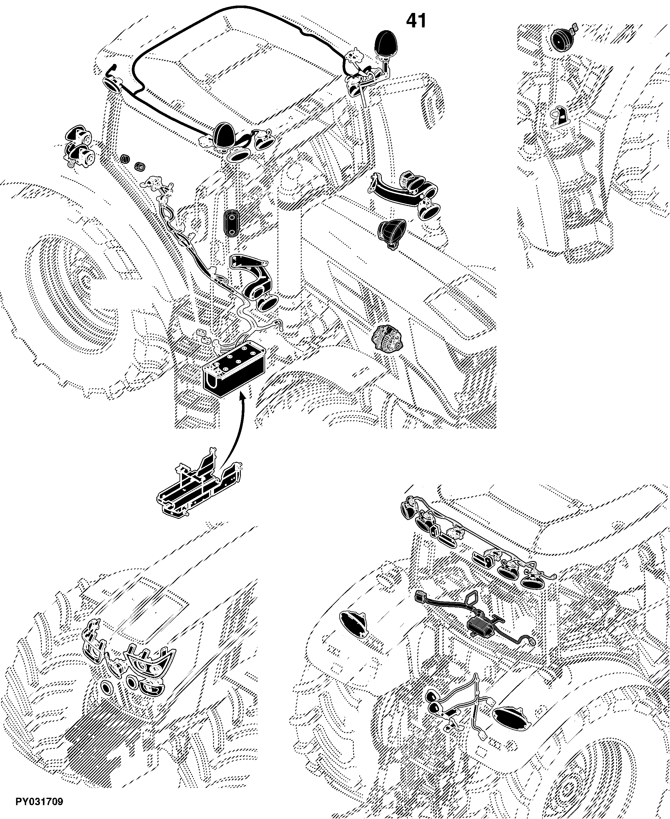 6140R Tractor (North America Edition, Engine SN: 6068RXXXXXX)(Interim Tier 4)