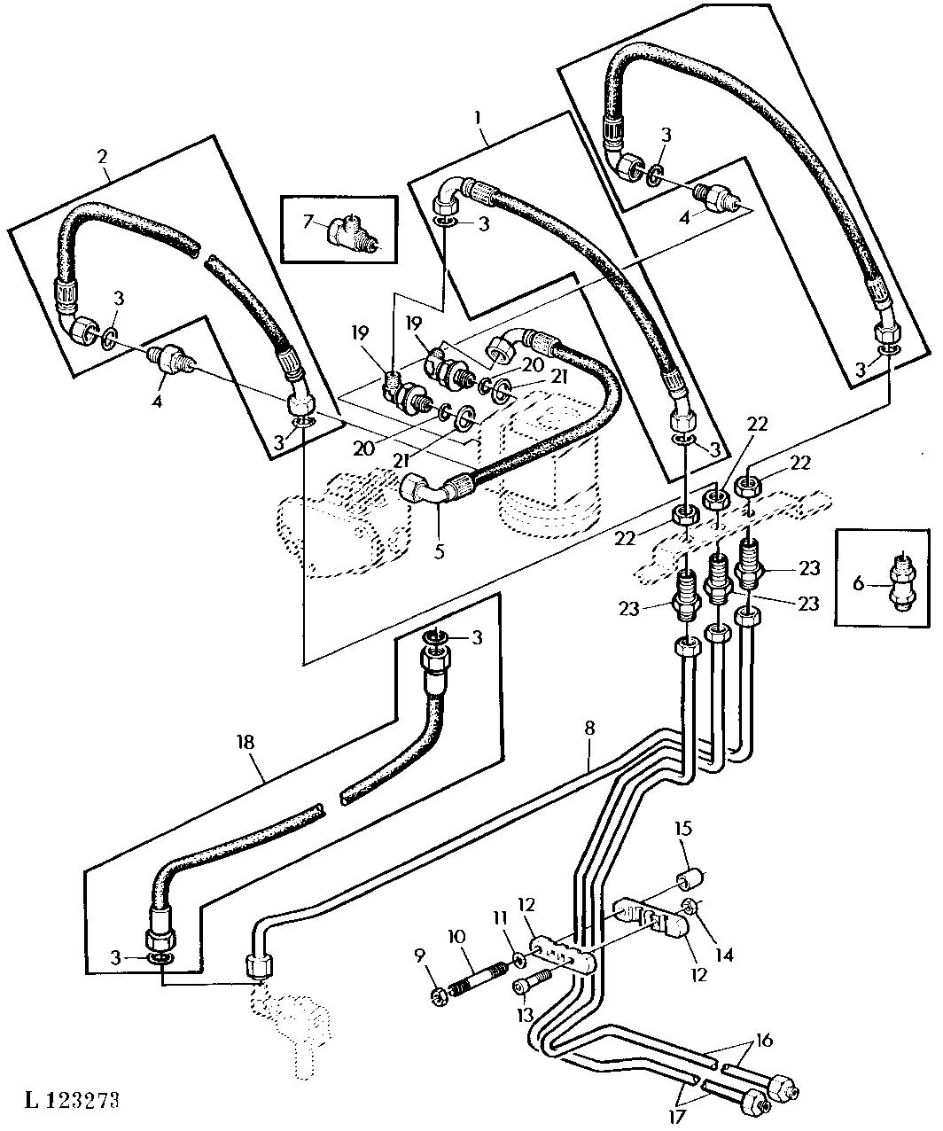 HYDR. STEERING WITH ONE DOUBLE ACTING CYLINDER (SG2 CAB)