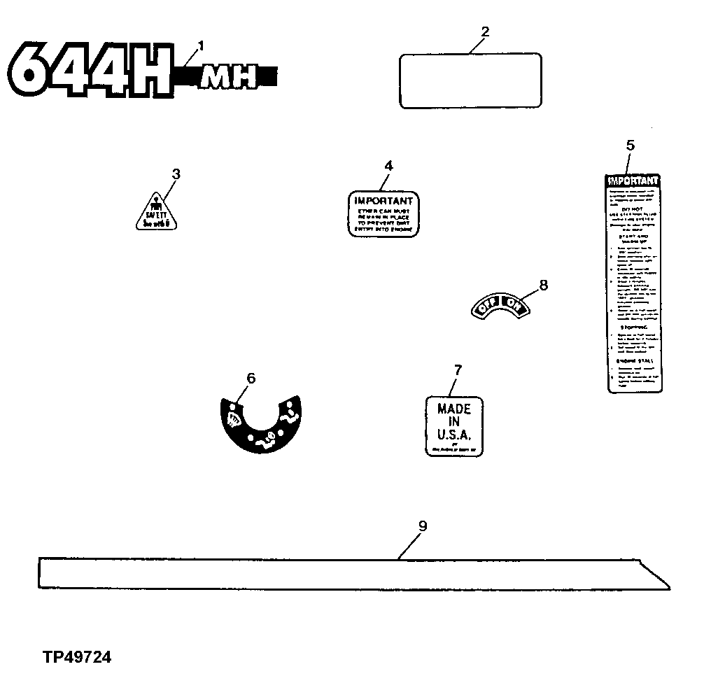 Decals and Labels (Material Handler) ( - 585739)