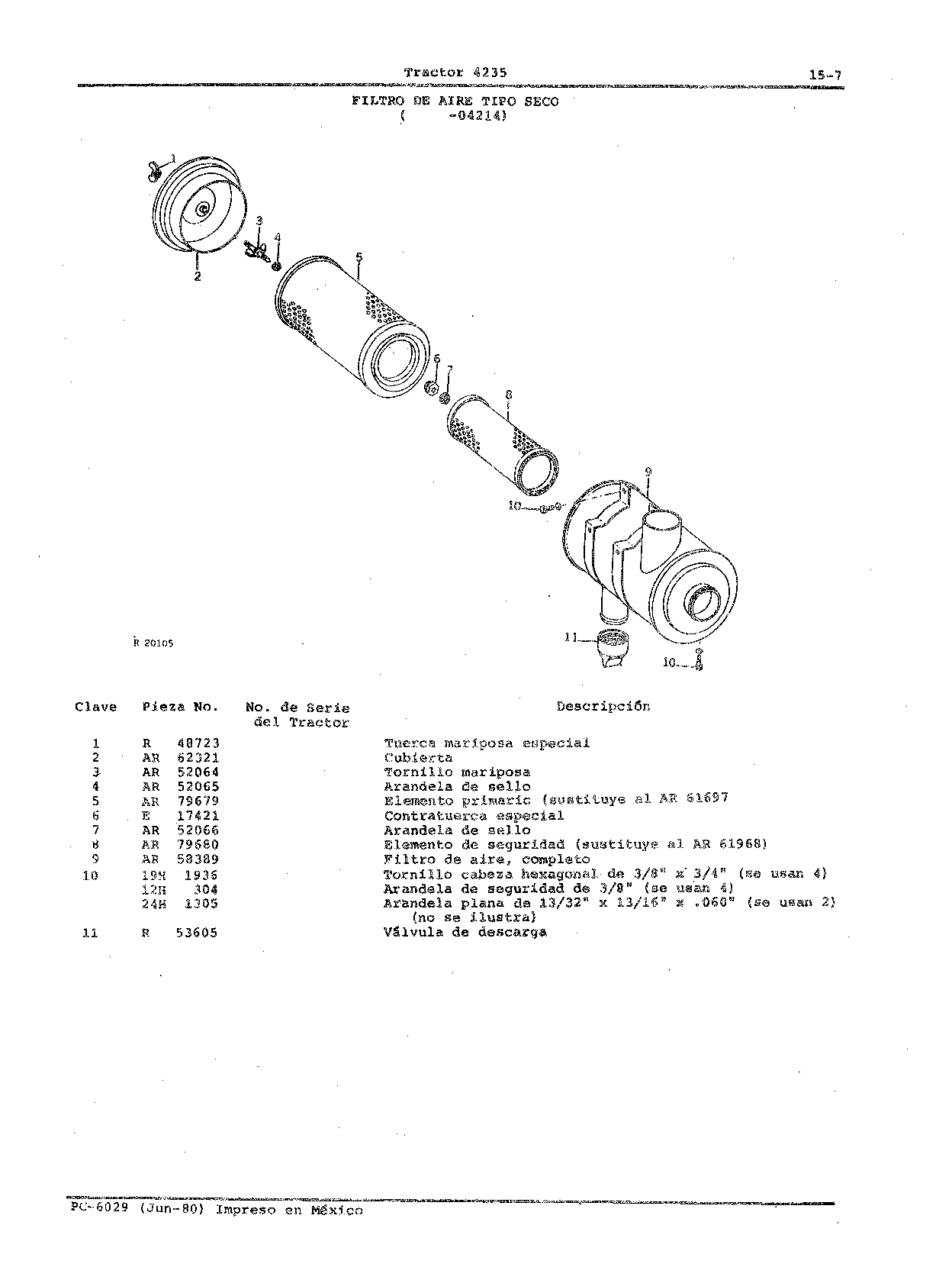 Manual del Operador (Continued)