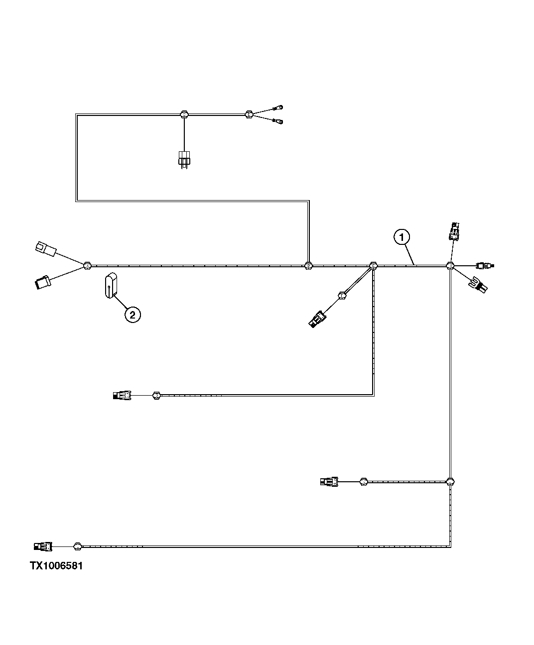 Cab Work Lights Wiring Harness (578902 - )