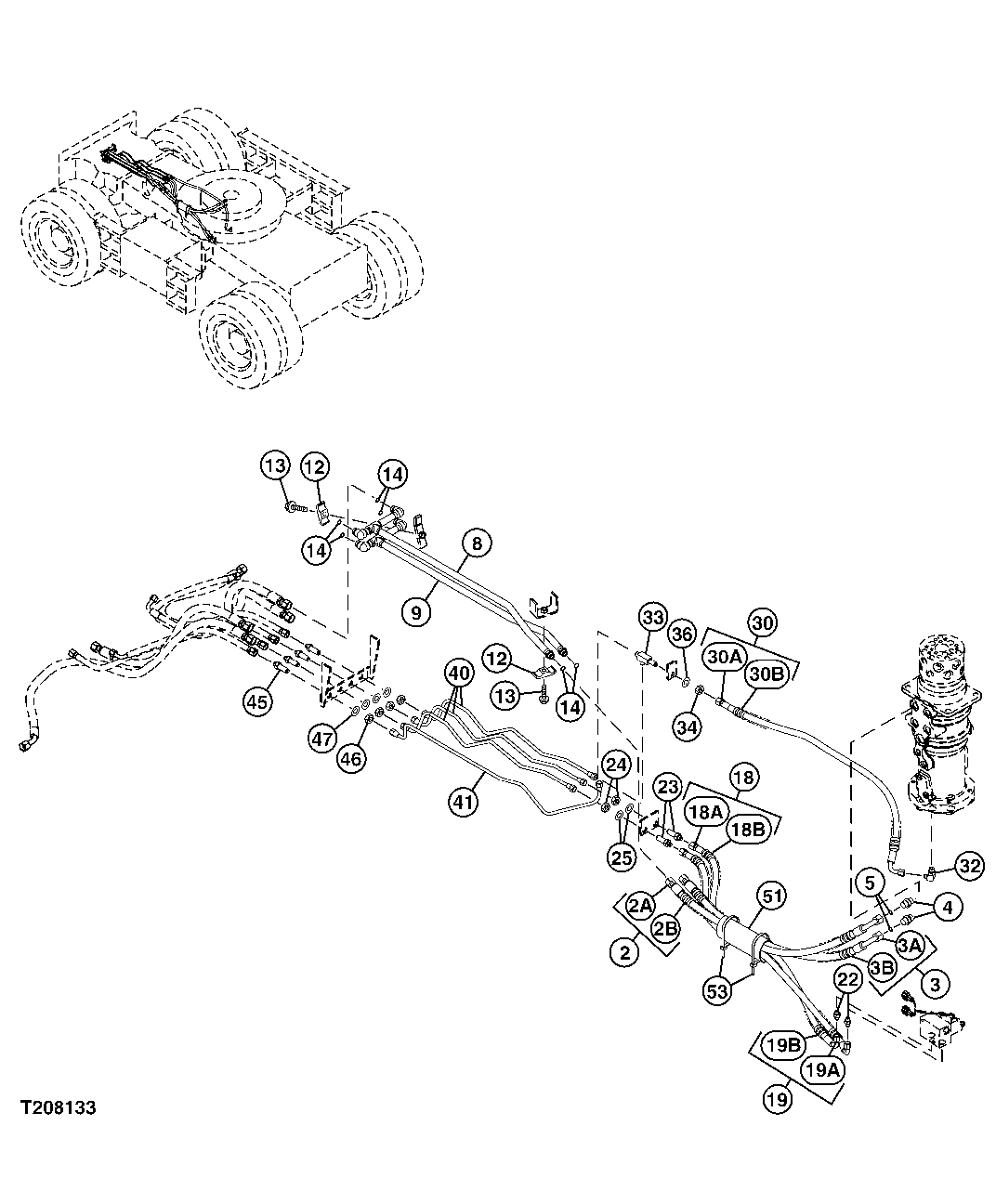 Rotary Manifold Lines To Stabilizer Outrigger