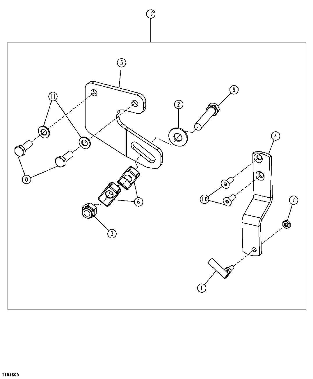ENGINE SPEED CONTROL CABLE MOUNTING KIT (SN -586336)