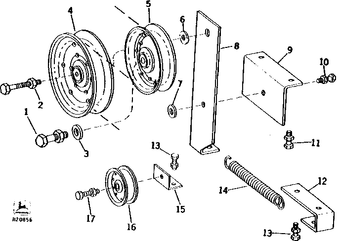 SHOE GRAIN SUPPLY AUGERS DRIVE TIGHTENER AND SHIELD