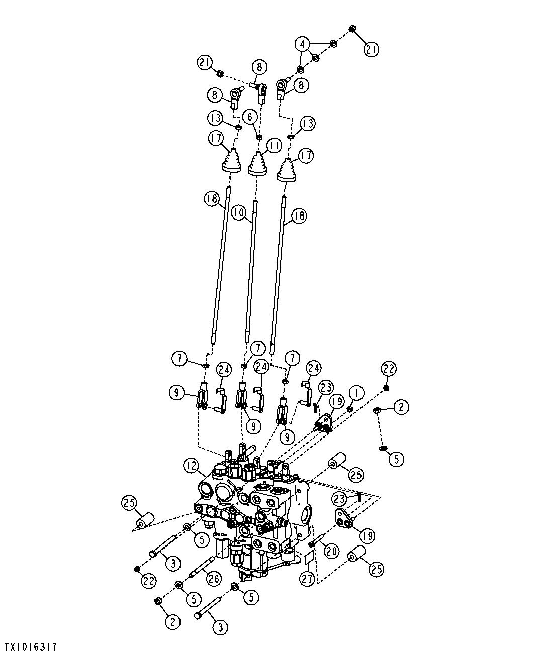 Loader and Stabilizer Valve, Fourth and Fifth Function (Use For AT196630)