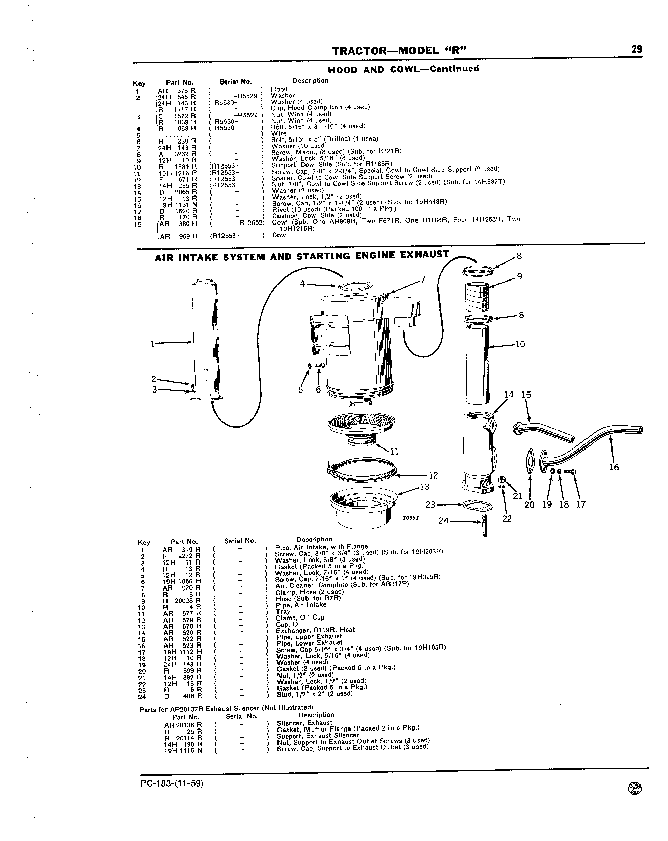 Air Intake System and Starting Engine Exhaust