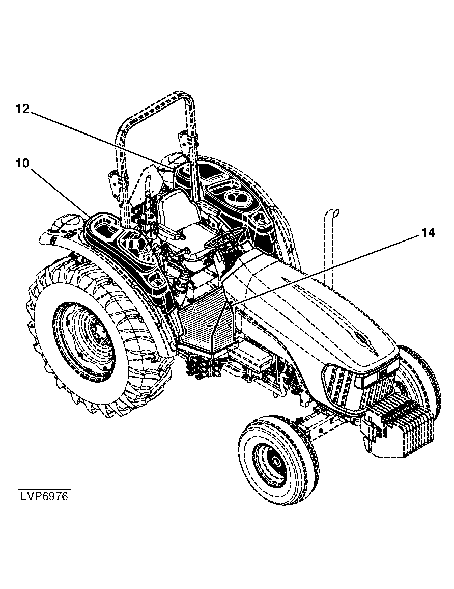 930 Isolated Open Operator Station (IOOS) Tractor