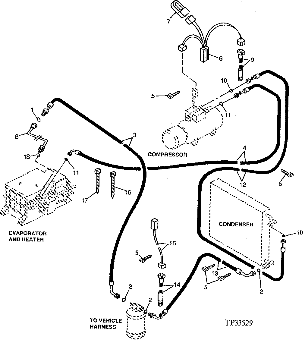 AIR CONDITIONER REFRIGERANT LINES AND HOSES ( - 541550)
