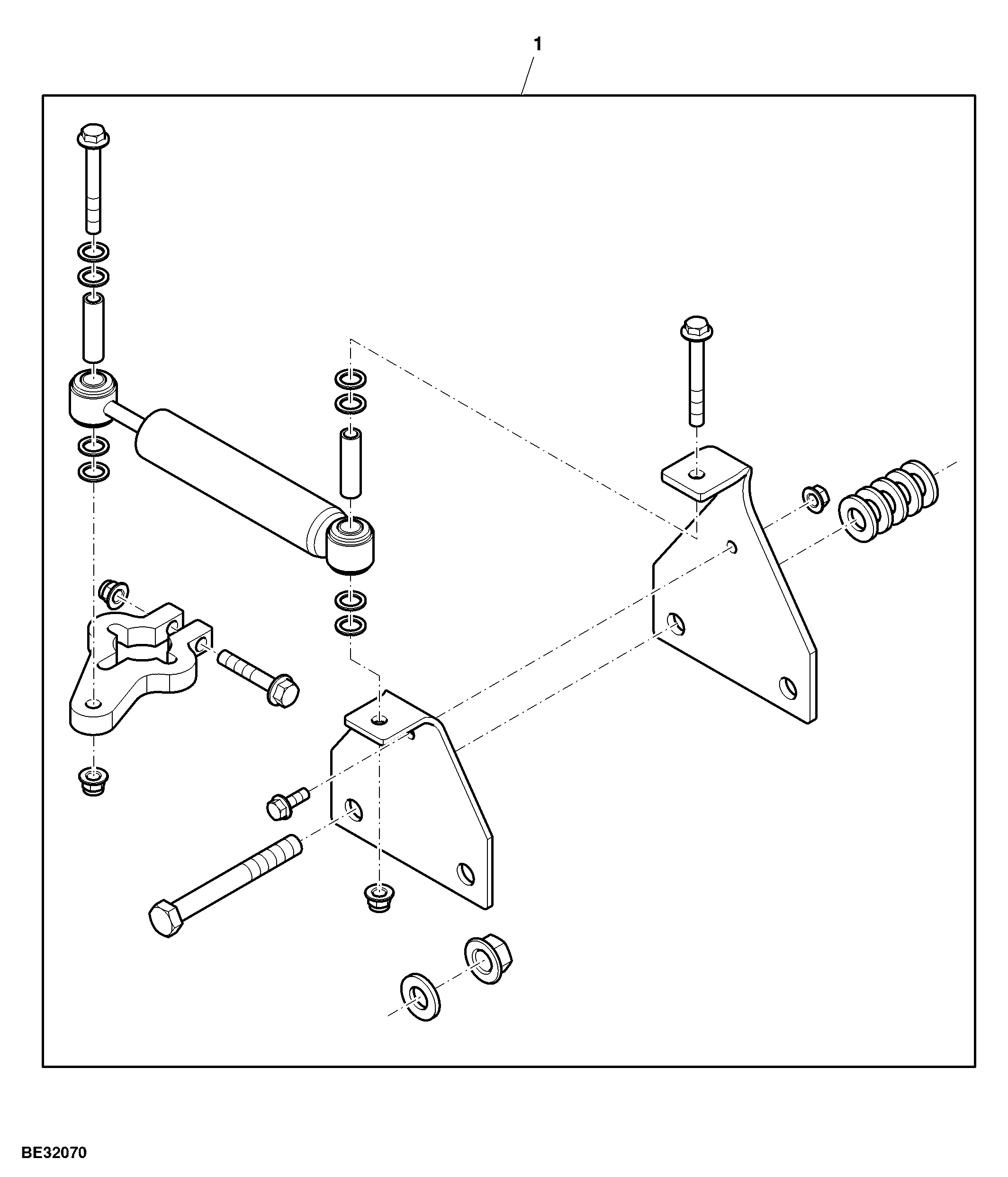 Attachment, Absorber, Windrower Rear Axle