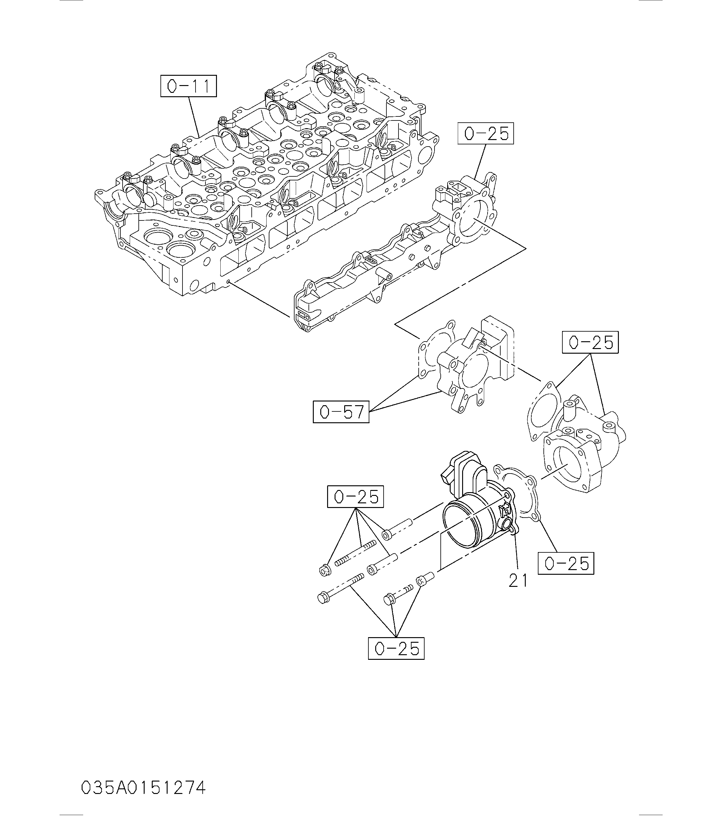 0-35 Engine Control Valve and Lever