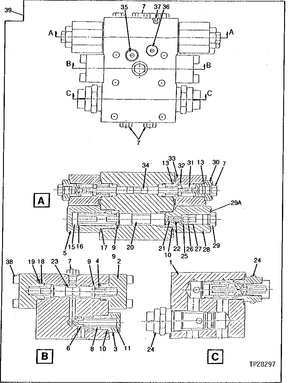 HYDROSTATIC PUMP HIGH PRESSURE MANIFOLD ASSEMBLY