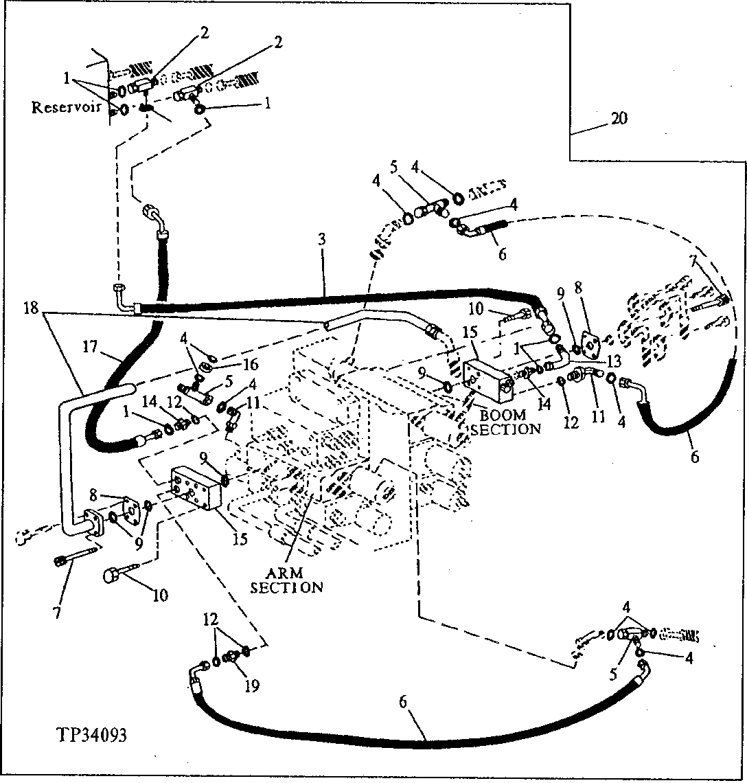 BOOM AND ARM ANTI-DRIFT VALVE HYDRAULICS ( - 556935)