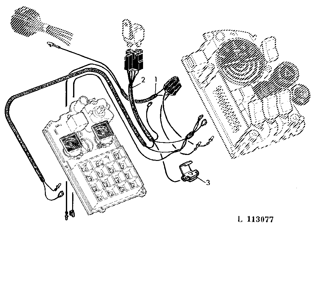 WIRING HARNESS FOR WORKLIGHT ON SG2 CAB ROOF (BILUX)