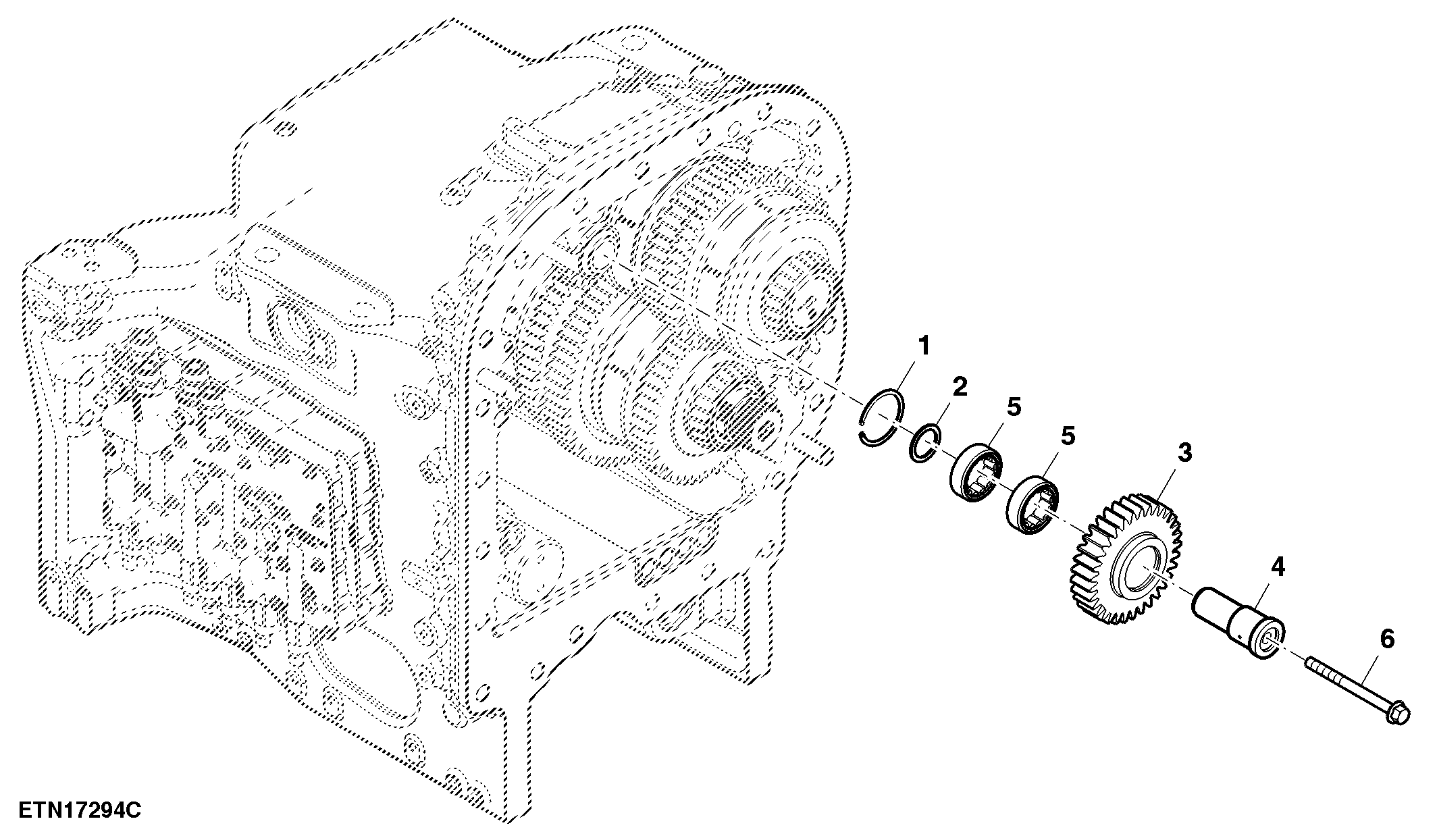 Reverse Idler Gear, Countershaft Assembly, e23™