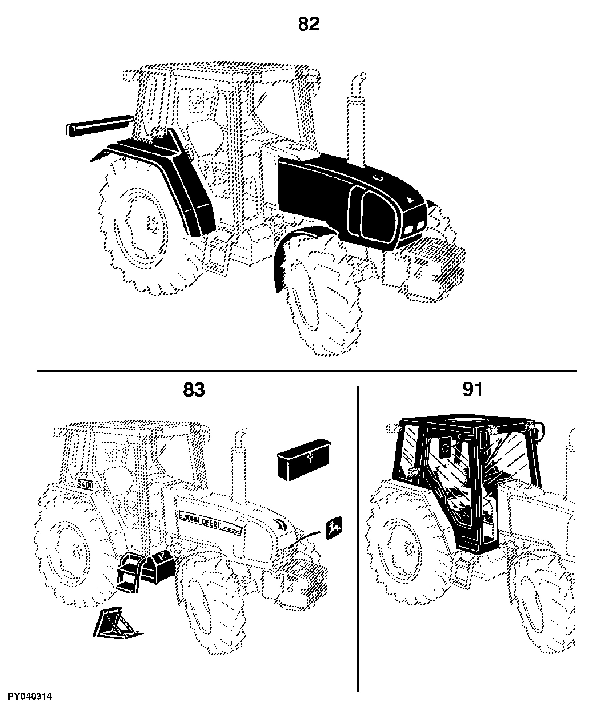 3310, 3310X, 3410, 3410X Tractors (Europe Edition)