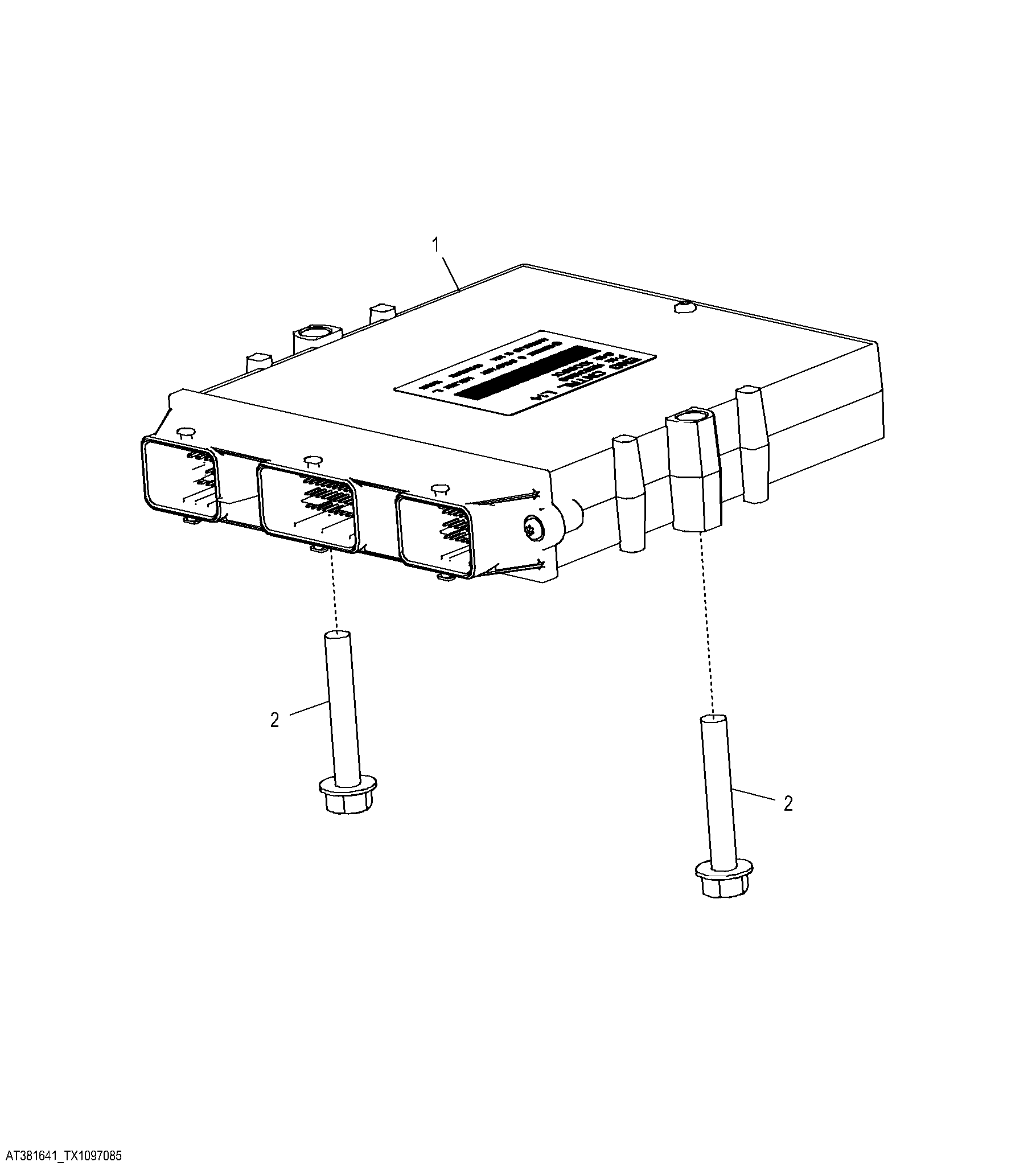 Engine Control Unit, ECU (Engine 6068HT090-RE543348)