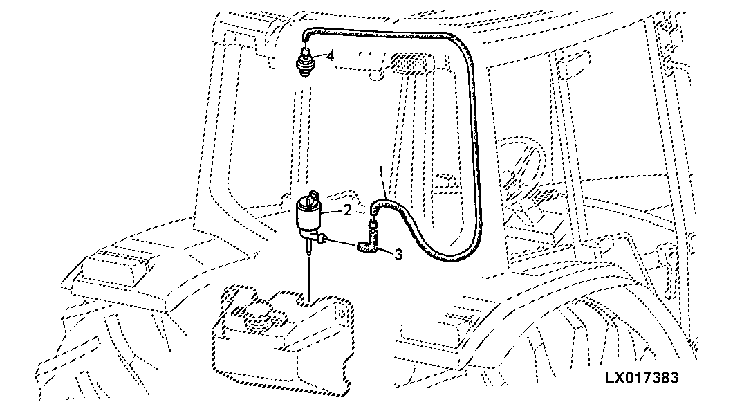 WINDSCREEN WASHER SYSTEM WITH RESERVOIR (REAR)