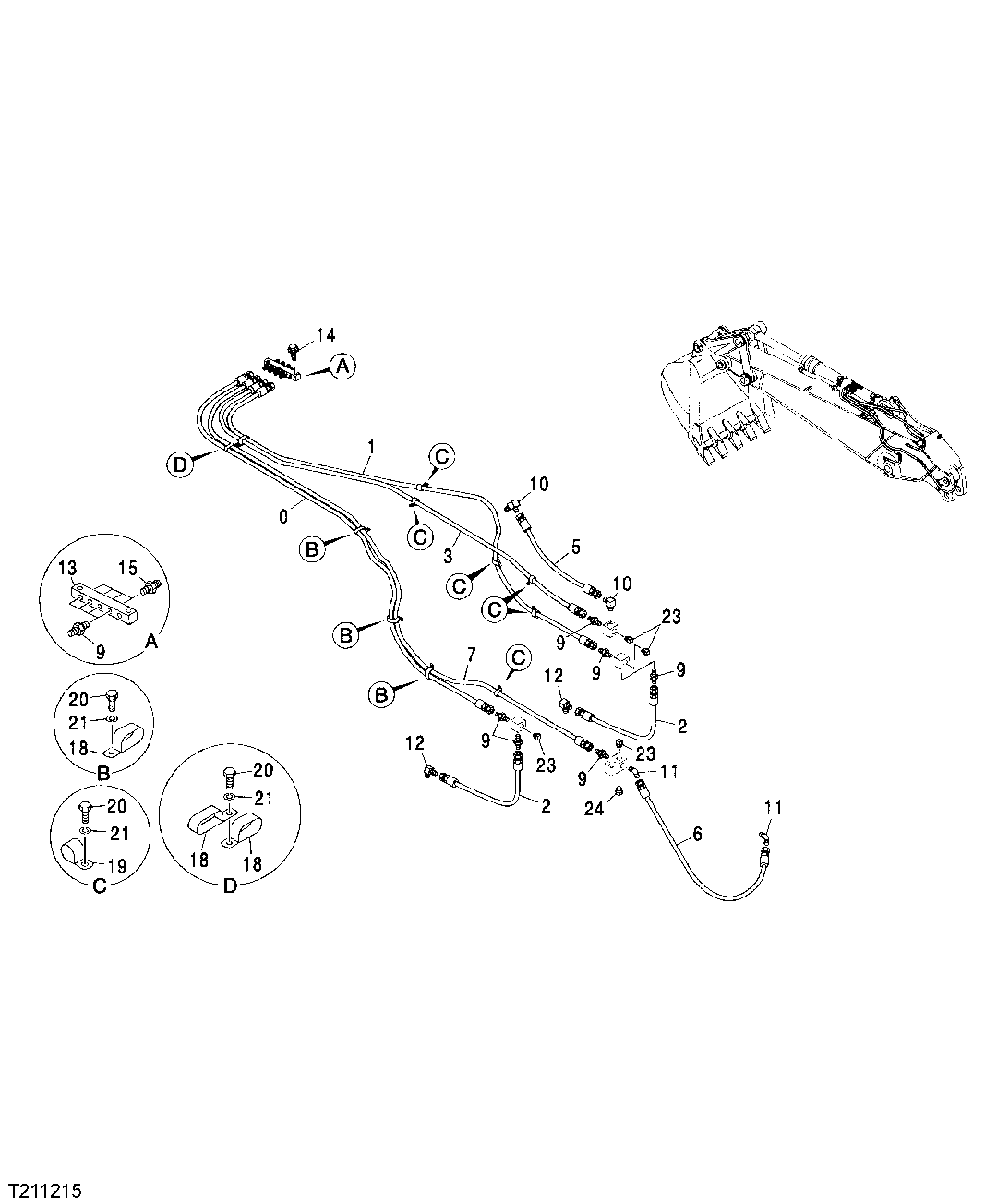 LUBRICATION HOSES (STANDARD ARM/HEAVY DUTY ARM)