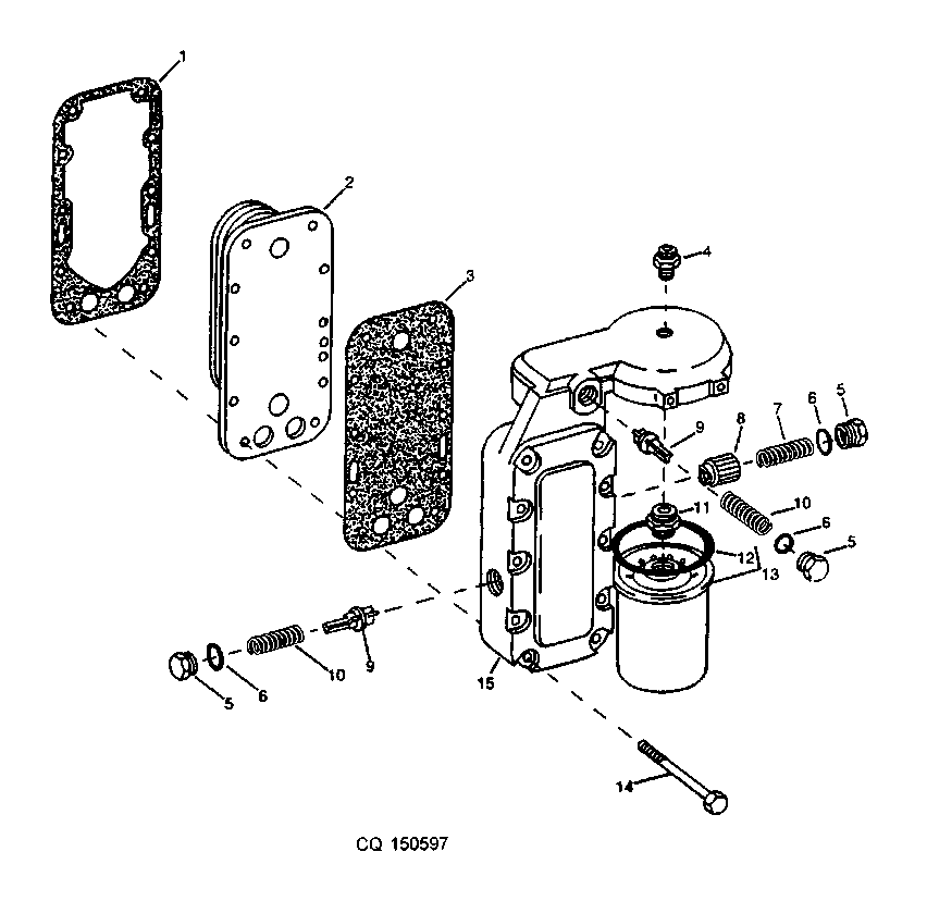 RESFRIADOR DE ÓLEO, CARCAÇA E FILTRO - MOTOR 7.6L