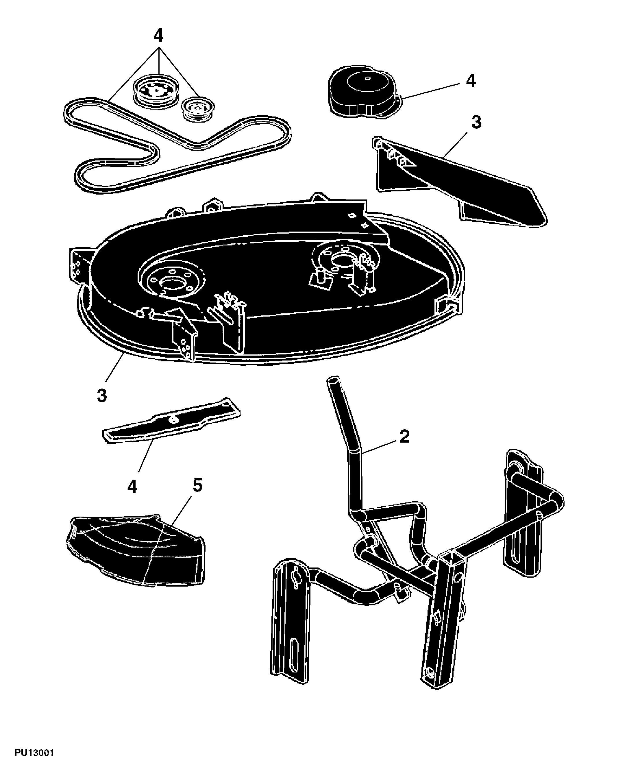 85 Mower Deck and Lift Linkage