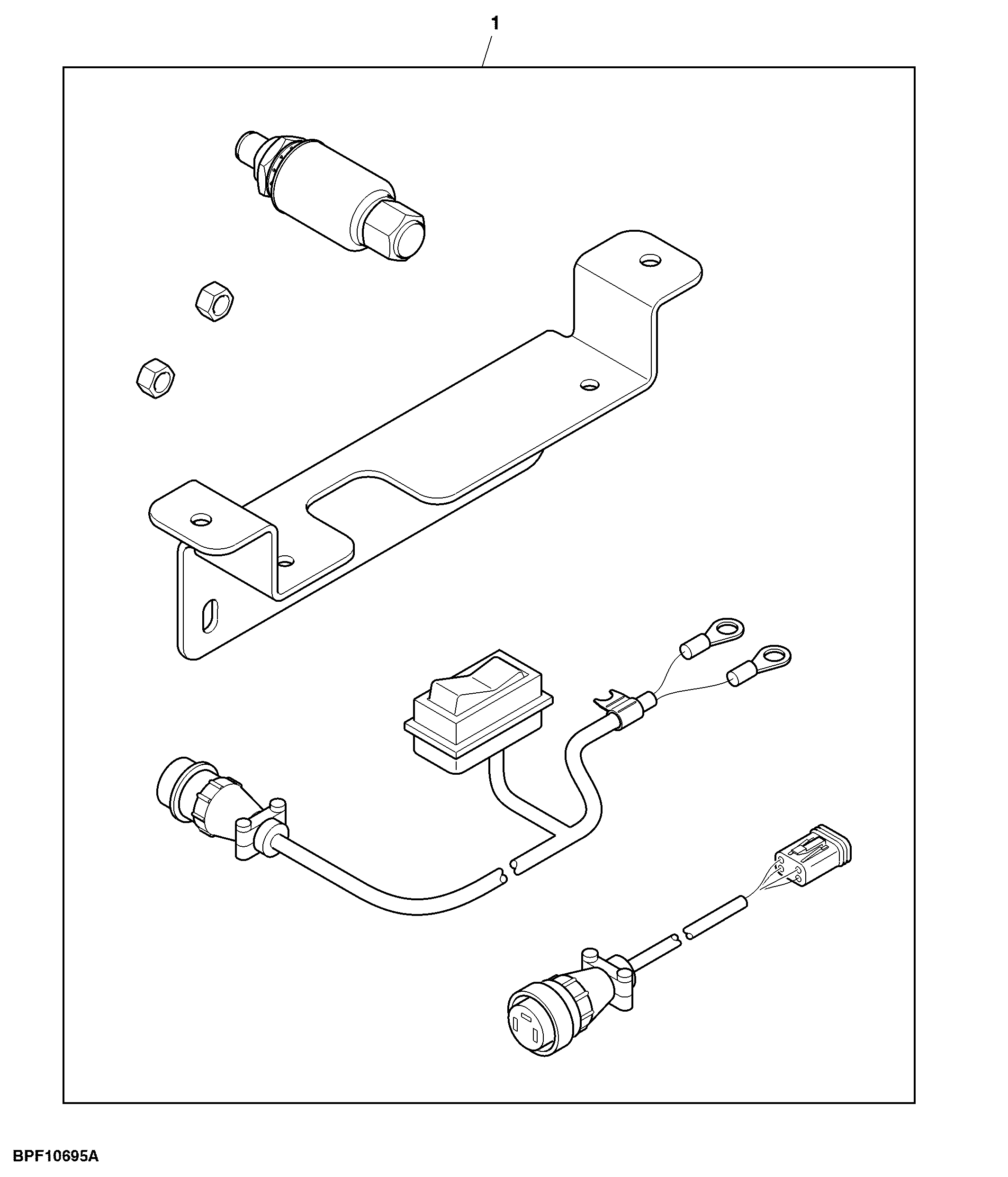 Attachment, RTK Repeater Kit, Europe
