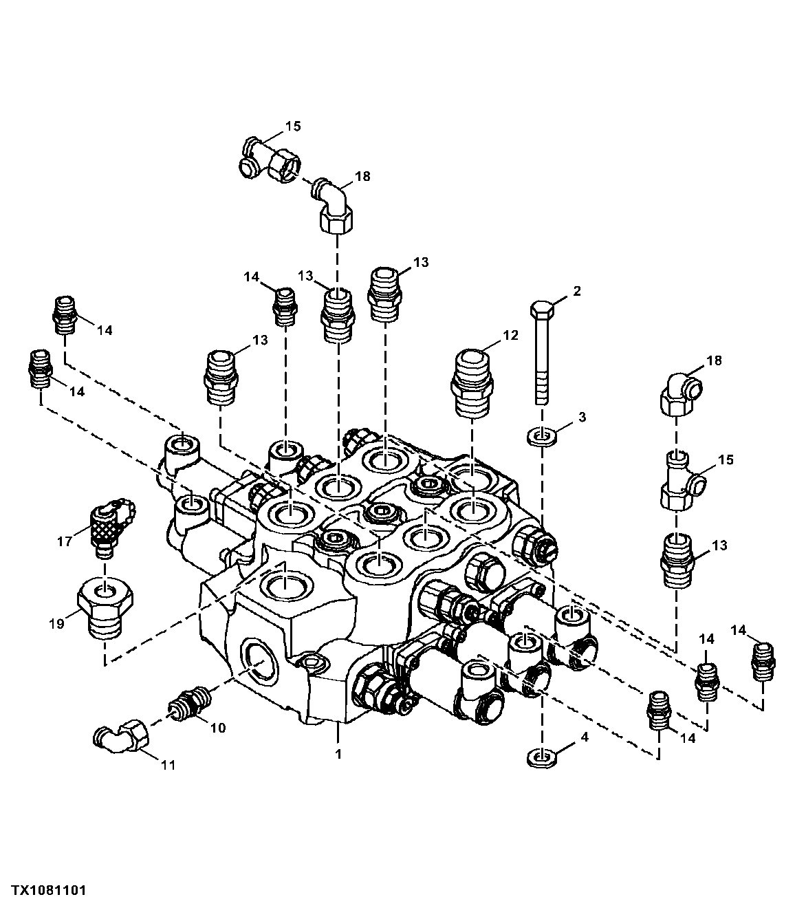 Main Control Valve and Fittings (3rd Function)