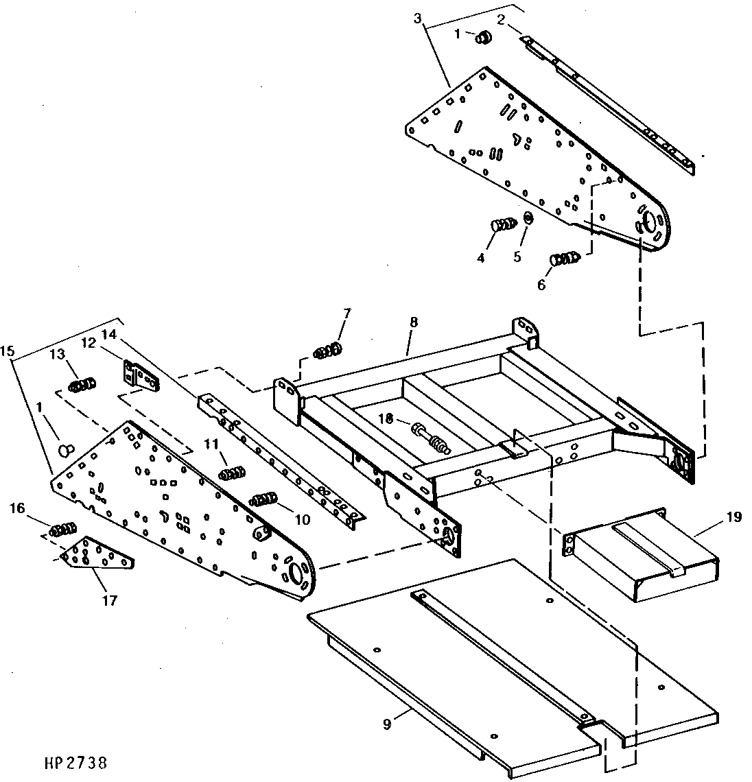 FEEDER HOUSE SIDE SHEETS AND FRAME (SIDEHILL) (610301 - )