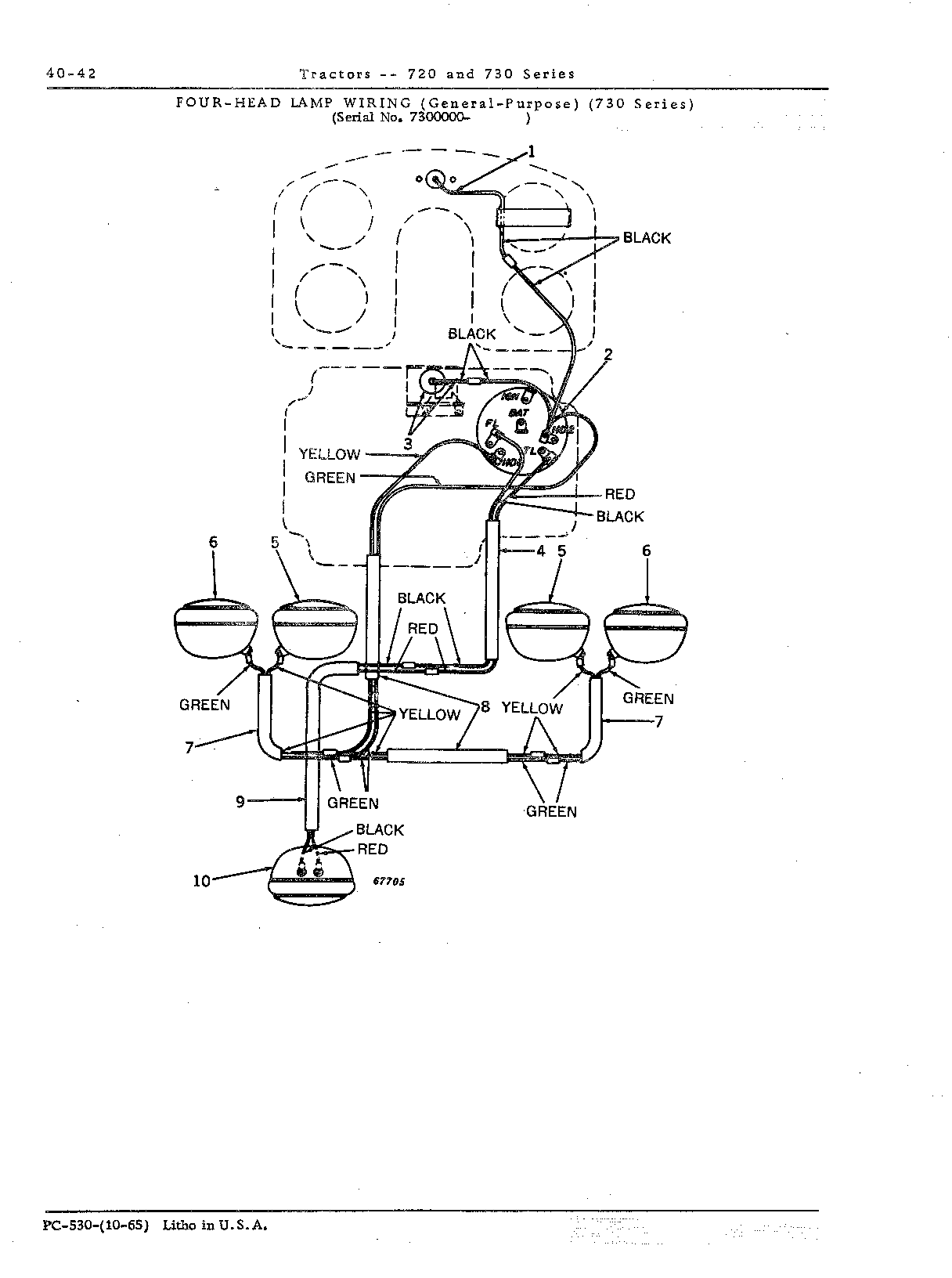 Head lamp wiring (Continued)