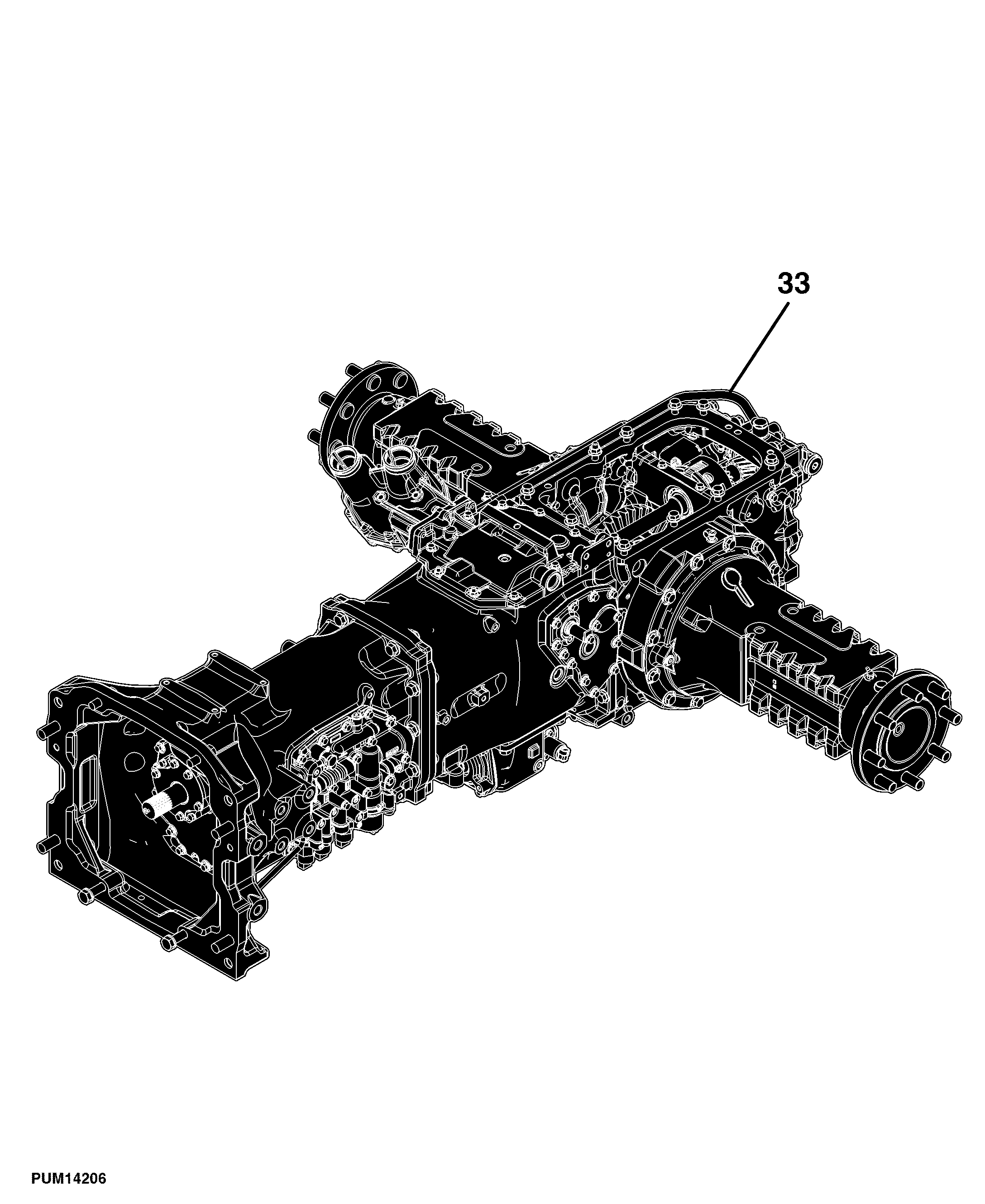 54 PowrReverser Transmission (PY10953), 12x12 PR STG2 (010000 - )
