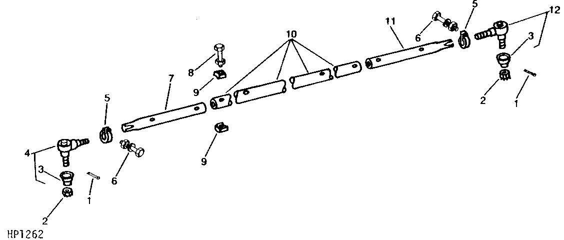 Steering Tie Rods, Heavy Duty Adjustable Rear Axle (507351 - )