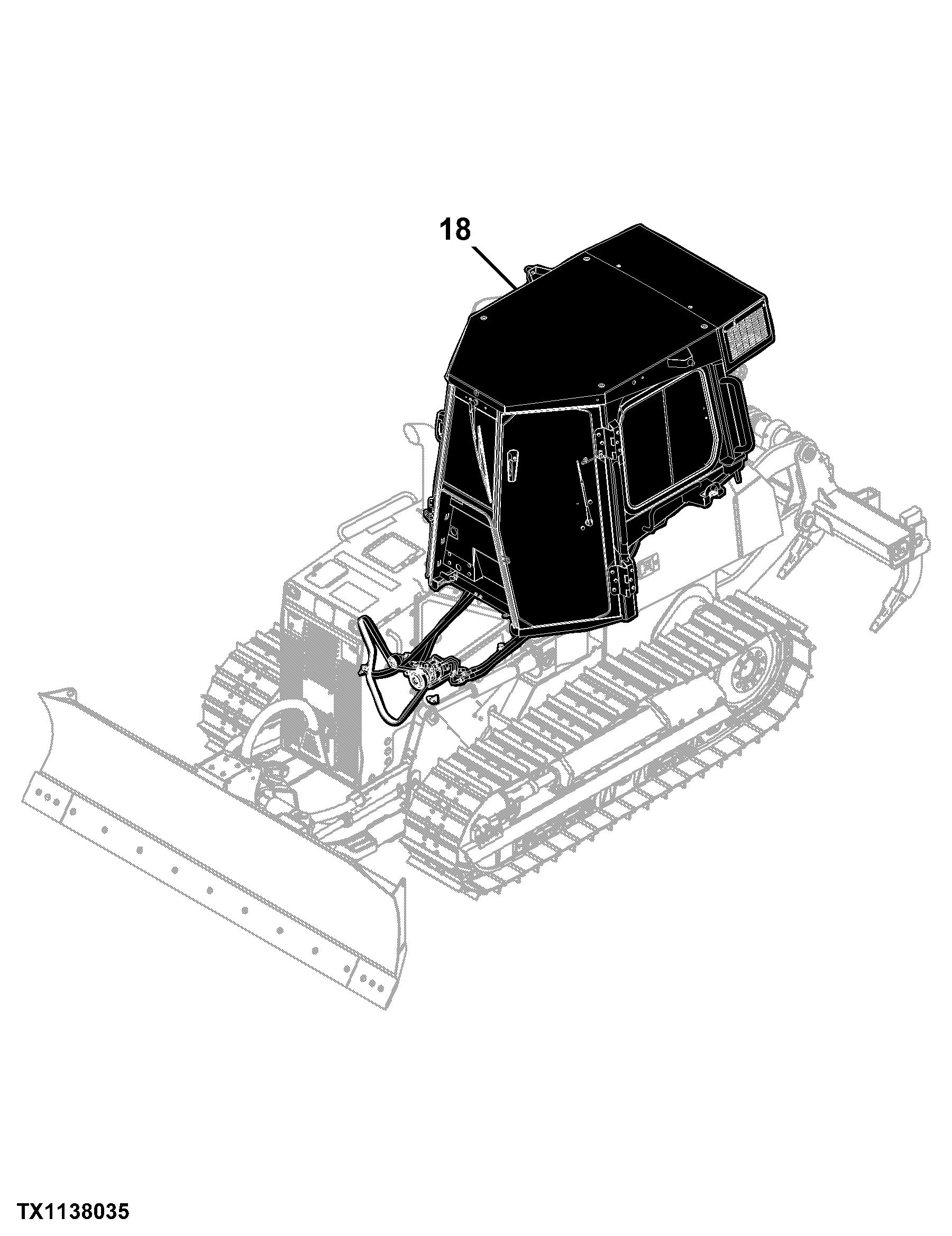 650K Crawler Dozer (PIN: 1T0650KX_ _E216396 - 275533) Engine 4045HT070