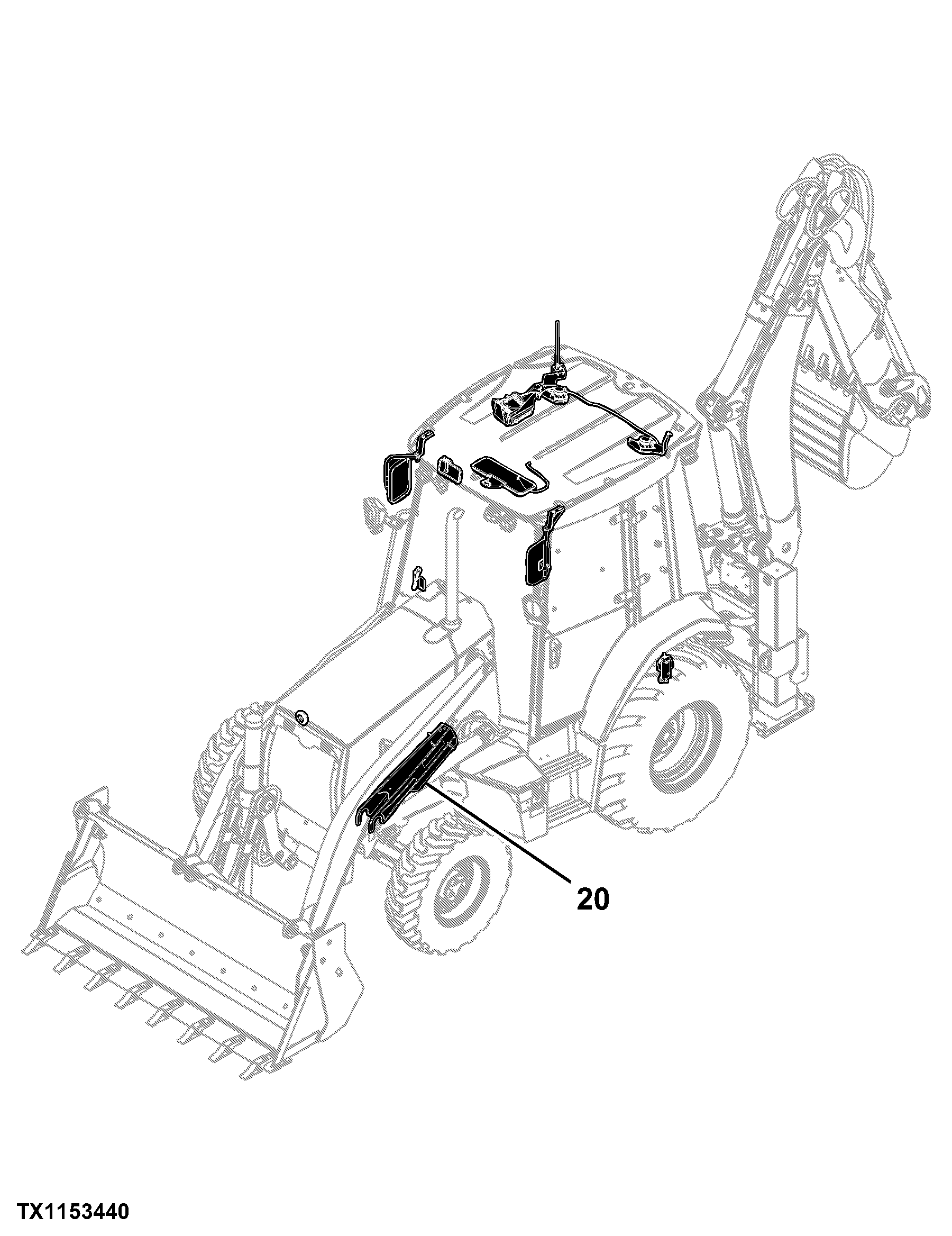 325K Backhoe Loader (PIN: 1T0325KX_ _C219607 - C234969)(Engine 4045TT096)