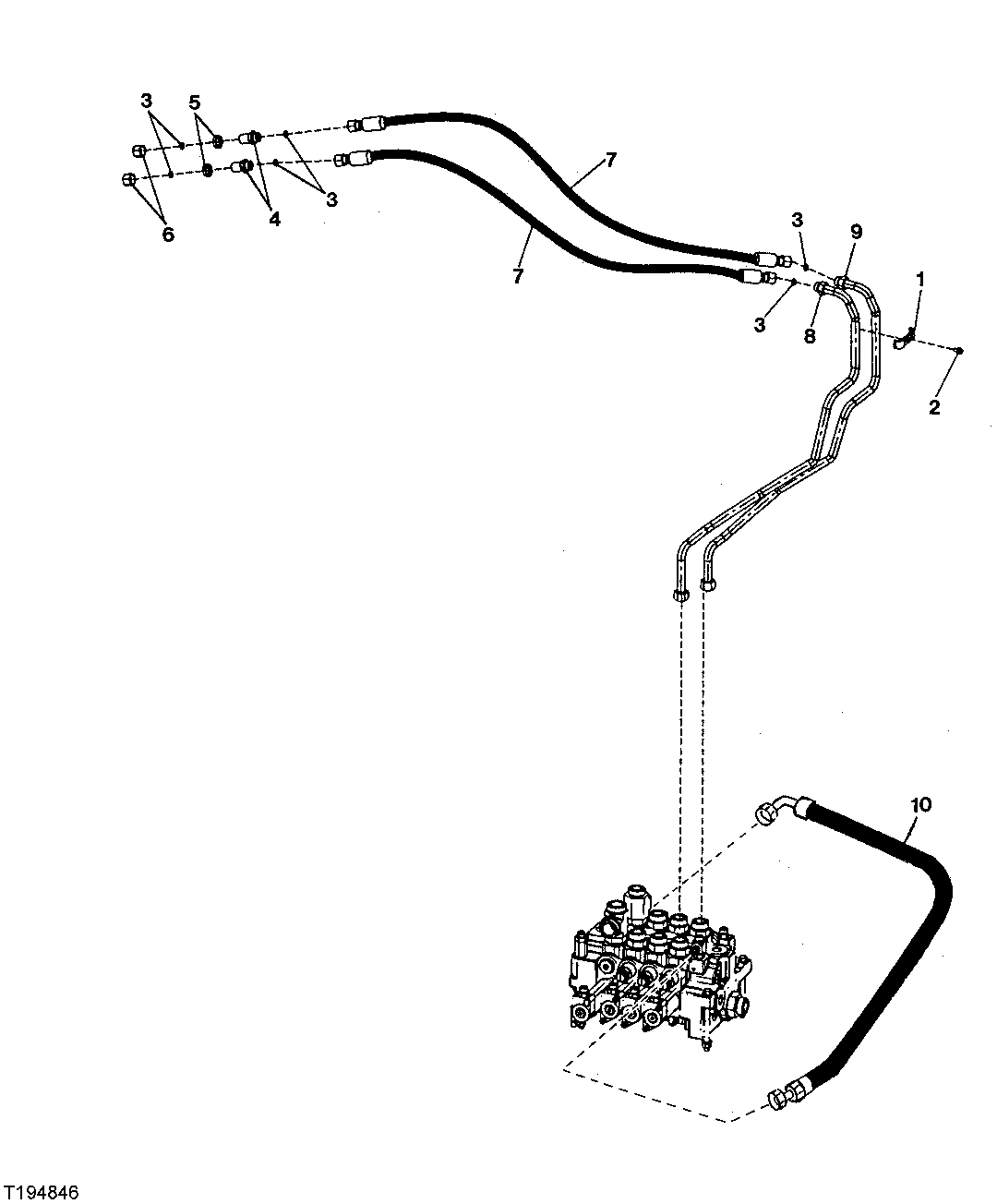 Fourth Function Auxiliary Hydraulics (Z-Bar) ( - 595139)