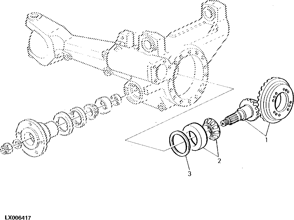 FRONT WHEEL DRIVE, BEVEL GEAR SET (APL2045)
