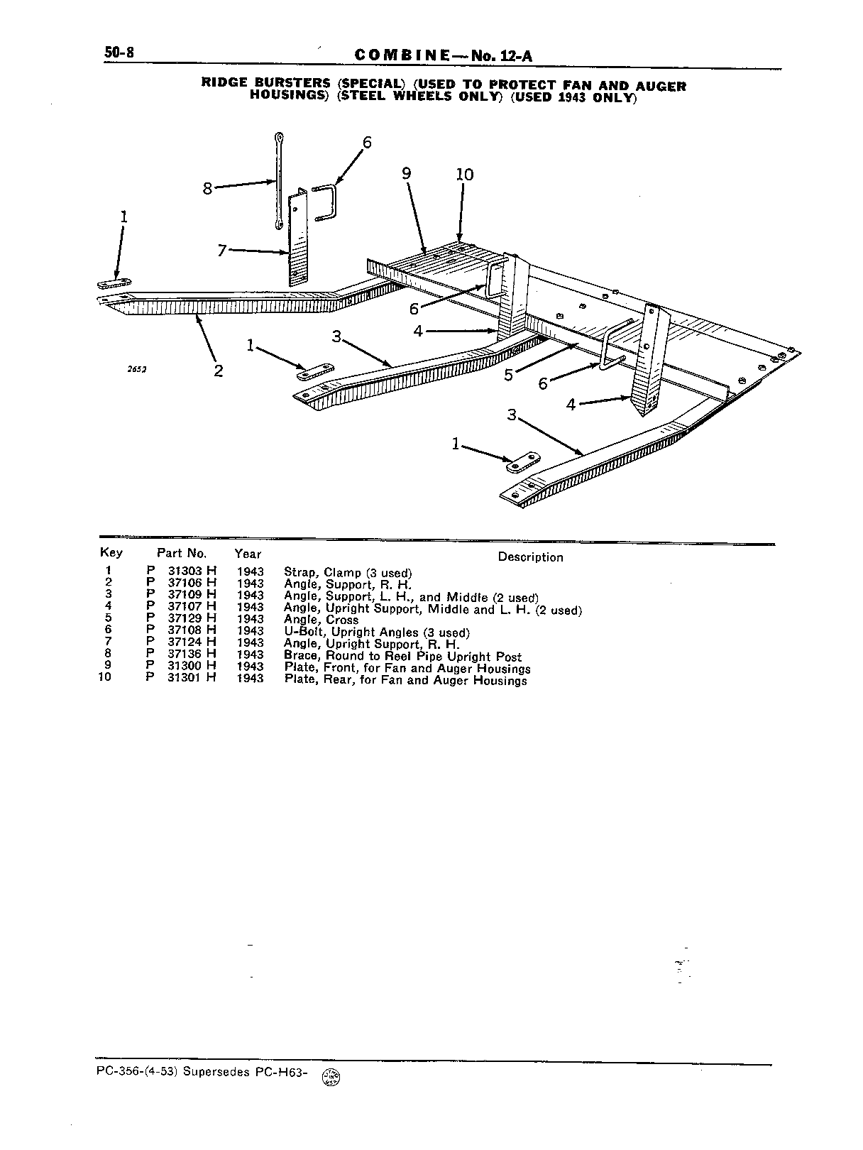 Section 50-Fan and Fan Housing (Continued)