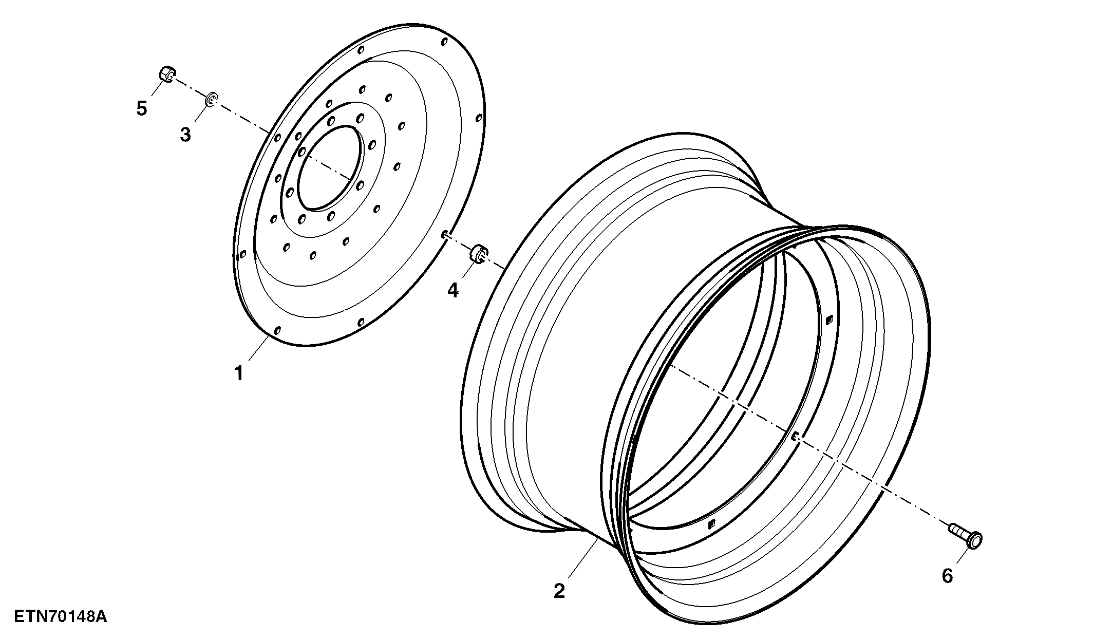 Steel Disk Rear Wheels, Adjustable, 16 Position, DW20BX38