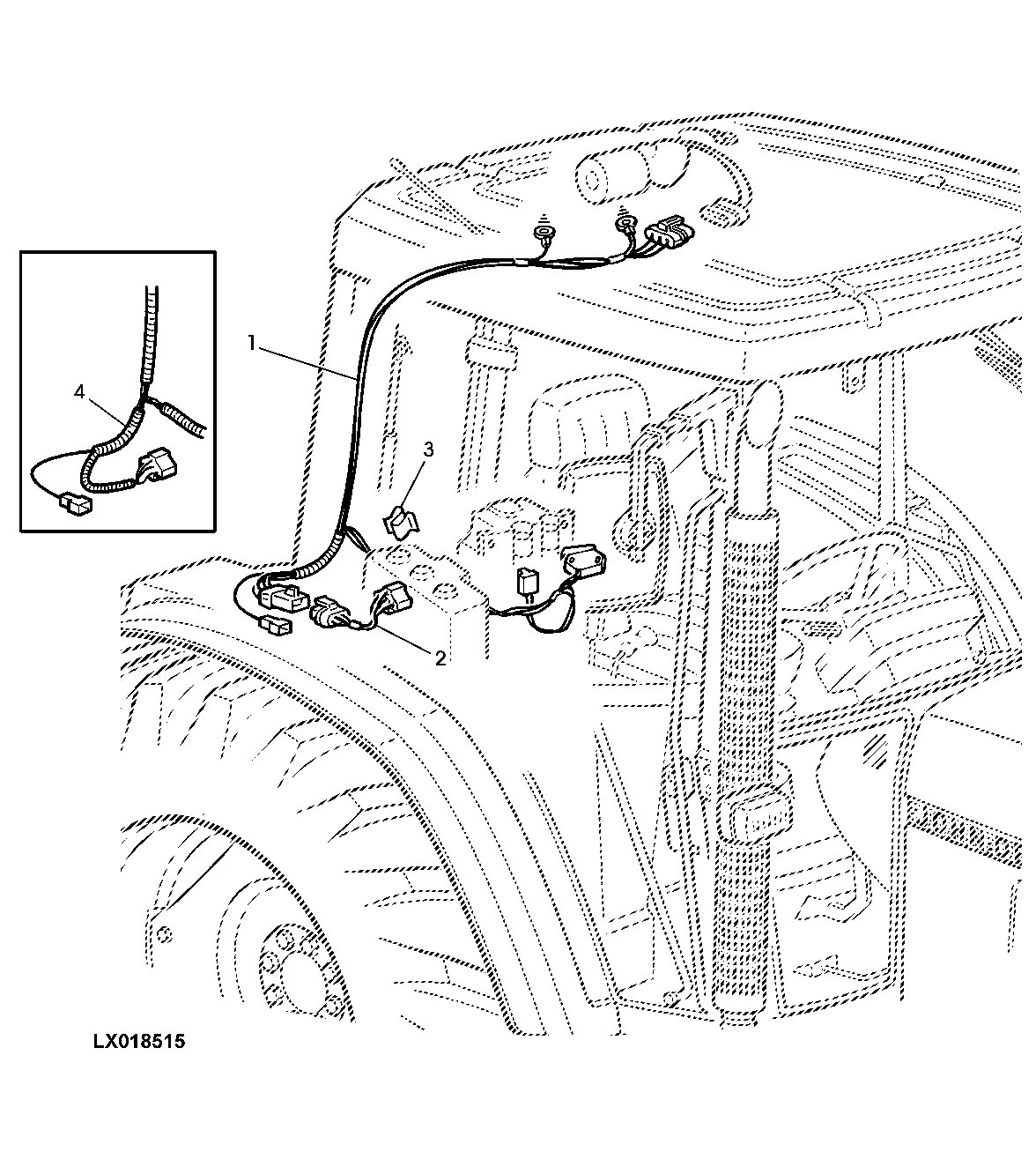 WIRING HARNESS REAR WINDOW WIPER