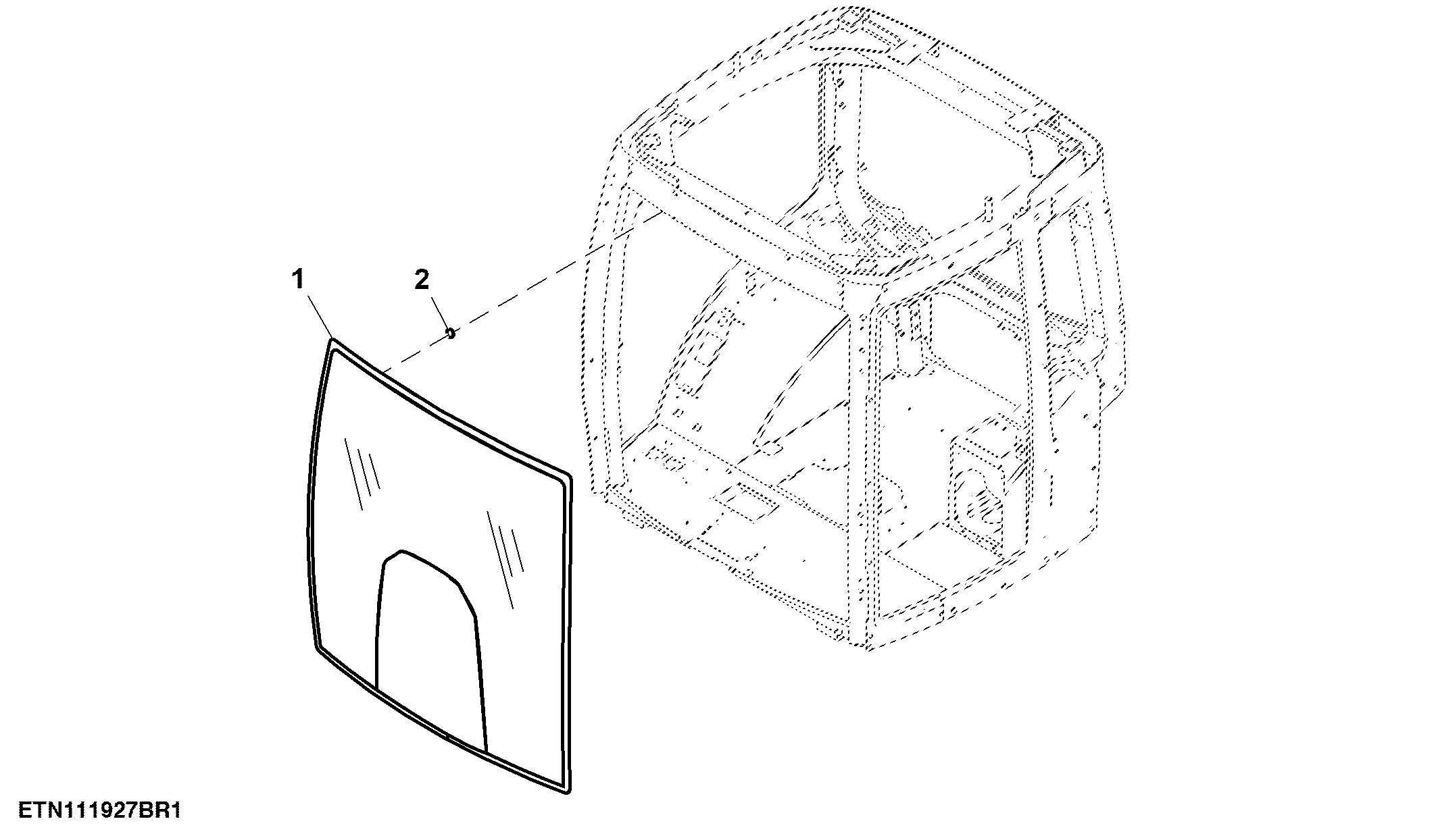 Front Windshield, Zone Tempered