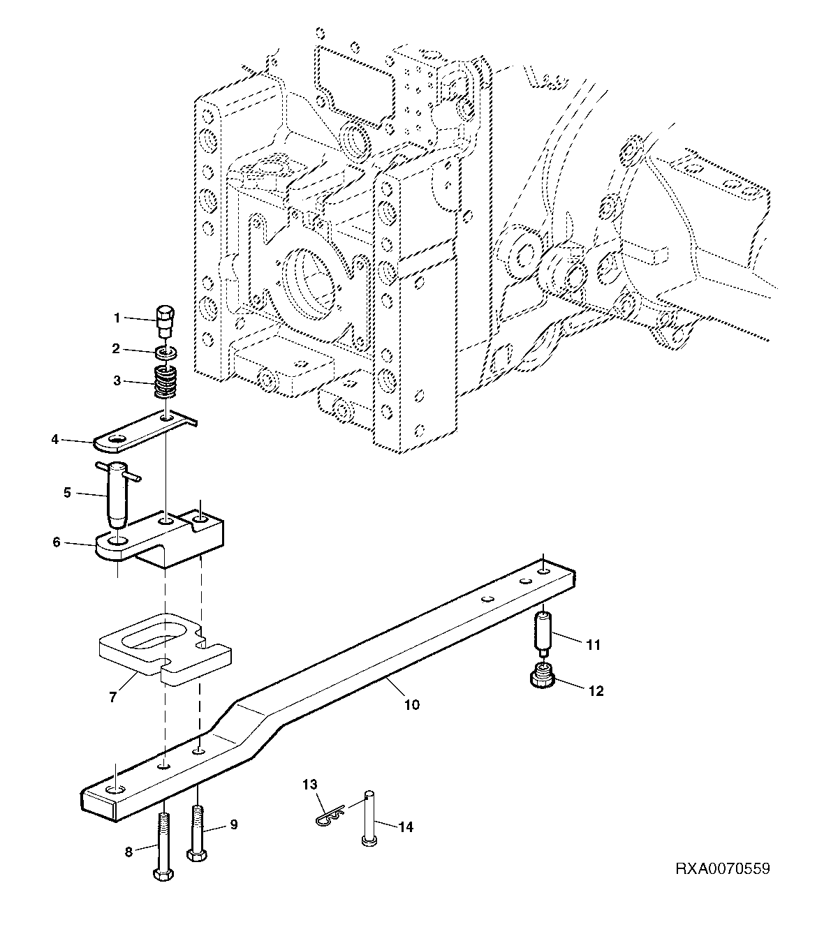 Draw Bar (With Hammer Strap And Chain Bracket)