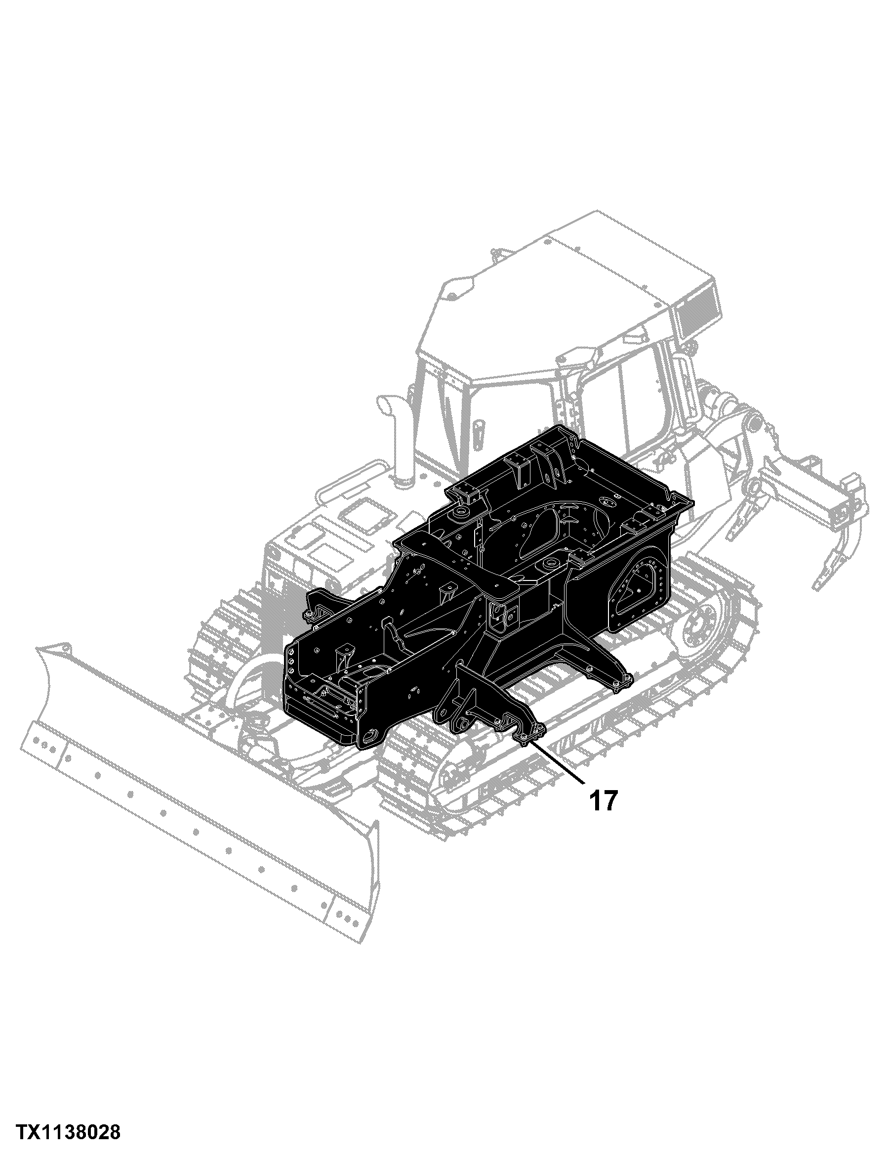 650K Crawler Dozer (PIN: 1T0650KX_ _E216396 - 275533) Engine 4045HT070